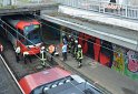 Unfall zwischen zwei KVB Bahnen Koeln Hoehenhaus Im Weidenbruch P092